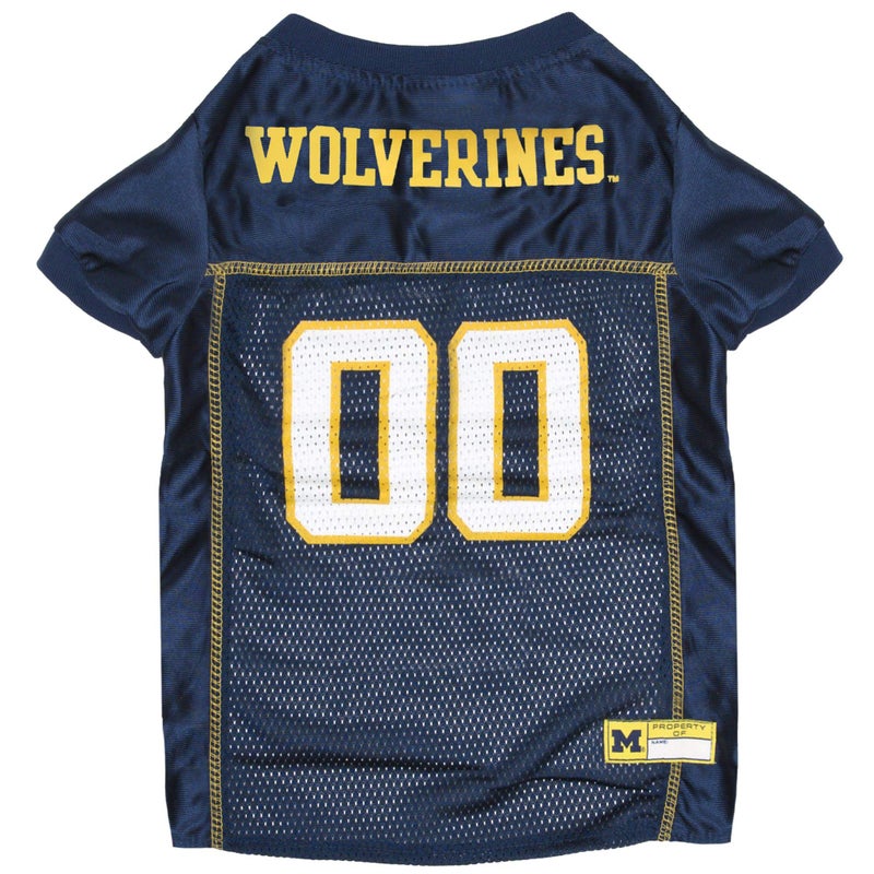 Pets First NCAA College Michigan Wolverines Mesh Jersey for DOGS & CATS, X-Large. Licensed Dog Jersey with your Favorite Football/Basketball College Team - Image 1